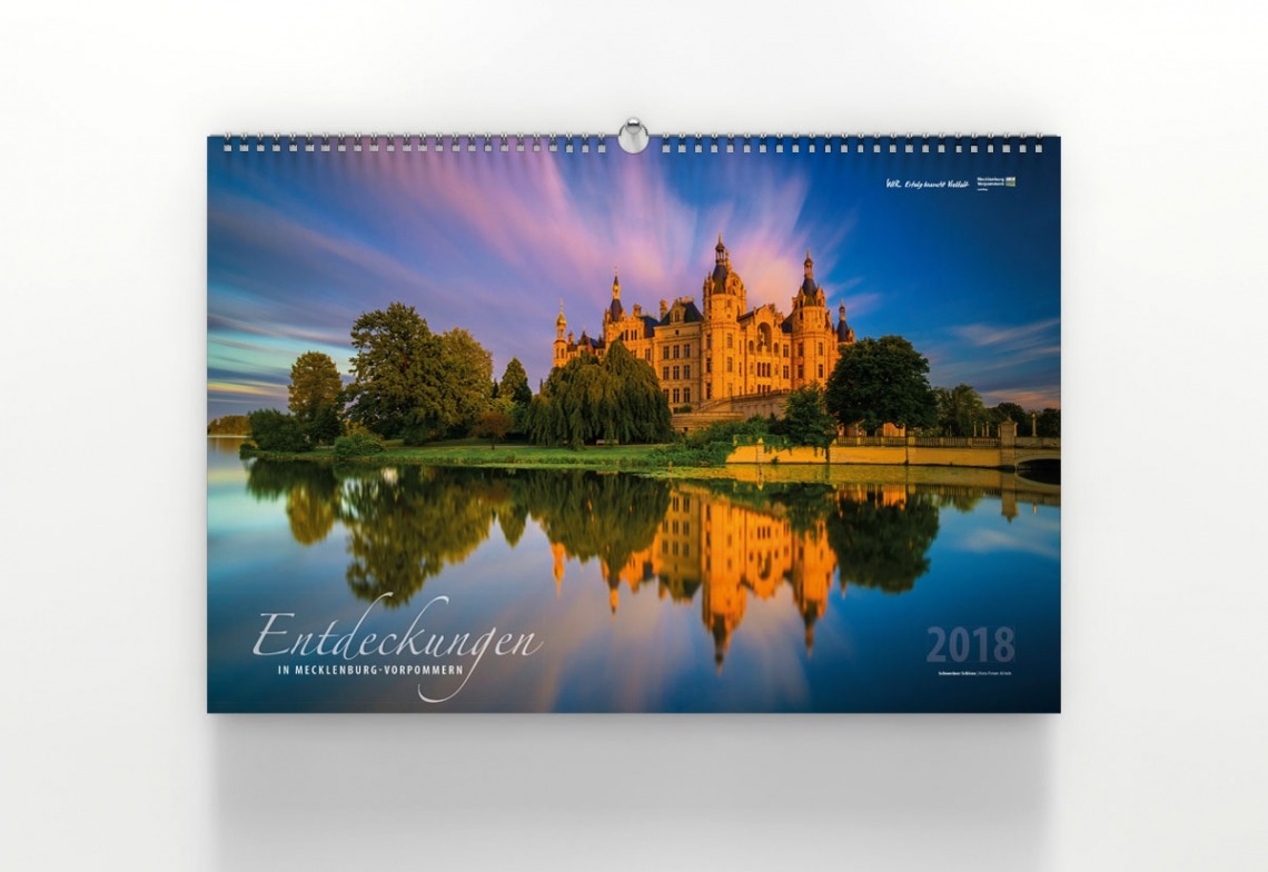 Kalender mit Landschaftsmotiv aus Mecklenburg-Vorpommern