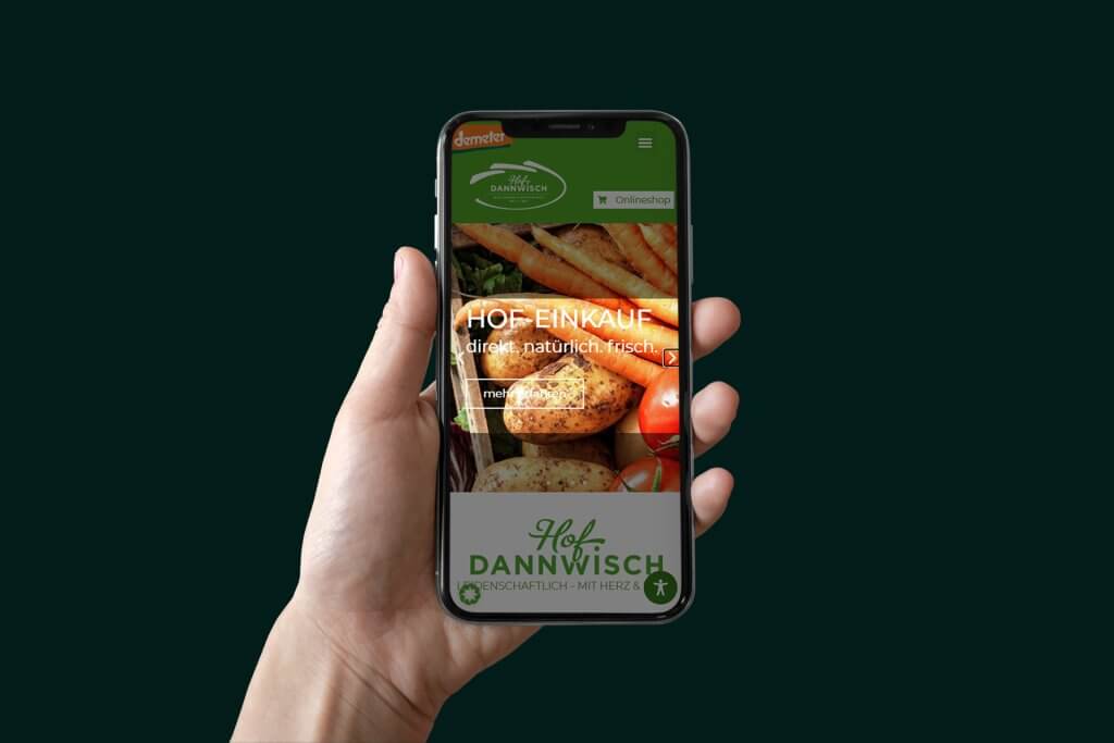 Barrierefrei Plugin Mobil Übersicht Hof Dannwisch