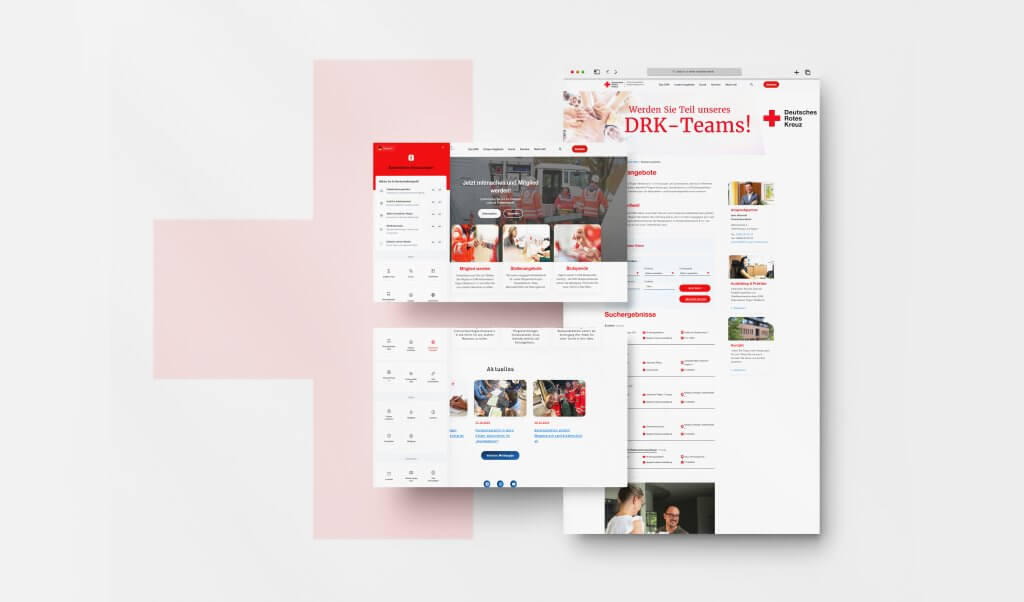drk rügen stralsund website wcag 2.1 konform mockup unterseiten