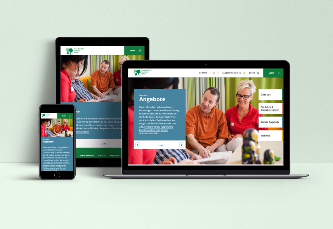 Pommersche Diakonieverein Webseite